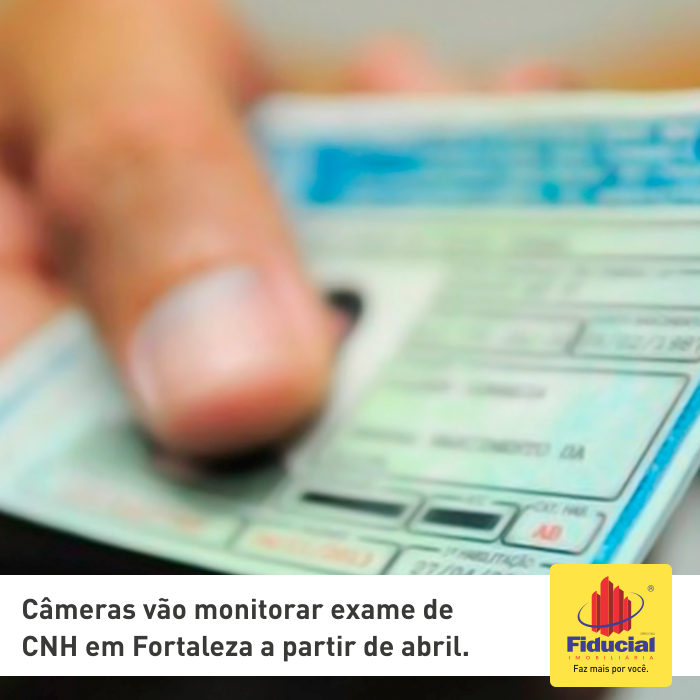 Câmeras vão monitorar exame de CNH em Fortaleza a partir de abril